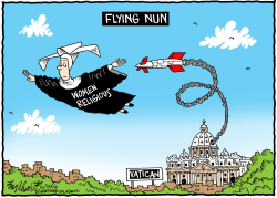 NUNS IN TROUBLE WITH THE VATICAN by Bob Englehart