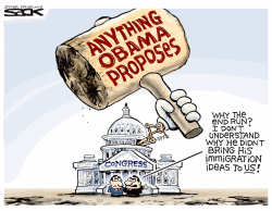 ANYTHING OBAMA PROPOSES by Steve Sack