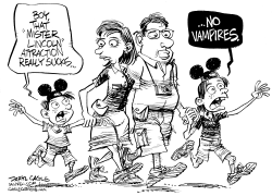 LINCOLN, VAMPIRES AND DISNEYLAND by Daryl Cagle