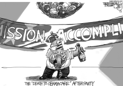 OBAMACARE SURPRISE PARTY by Pat Bagley