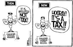 OBAMACARE TAX by Rick McKee