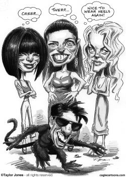 TOM CRUISE AND WIVES by Taylor Jones