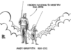 ANDY GRIFFITH, RIP, B/W by Randy Bish