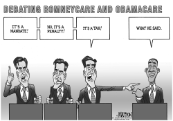 DEBATING ROMNEYCARE AND OBAMACARE by R.J. Matson