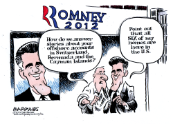 ROMNEY OFFSHORE ACCOUNTS COLOR by Jimmy Margulies