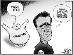 ROMNEY'S BABY by Christopher Weyant