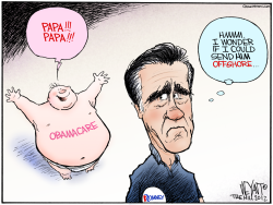 ROMNEY'S BABY  by Christopher Weyant
