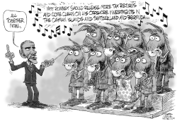 TALKING-POINT CHORUS by Daryl Cagle