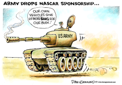 US ARMY AND NASCAR by Dave Granlund