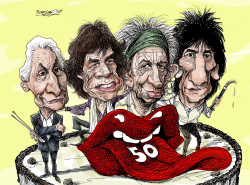 Rolling Stones, Gold Jubilee  by Petar Pismestrovic