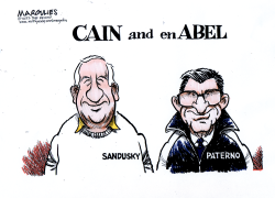 SANDUSKY AND PATERNO  by Jimmy Margulies