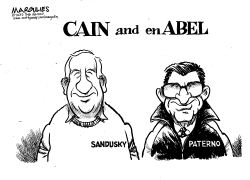 SANDUSKY AND PATERNO by Jimmy Margulies