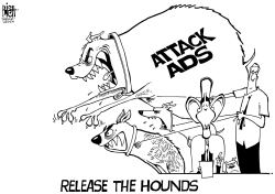 RELEASE THE HOUNDS, B/W by Randy Bish
