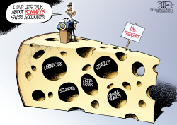 OBAMA AND SWISS ACCOUNTS  by Nate Beeler