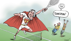 ROGER FEDERER by Patrick Chappatte