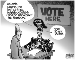 VOTER ID  BW by John Cole