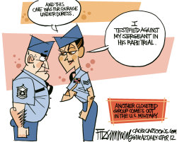 MILITARY RAPE CULTURE  by David Fitzsimmons