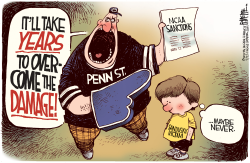 PENN STATE SANCTIONS by Rick McKee