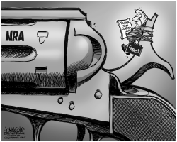 NRA AND CONGRESS BW by John Cole