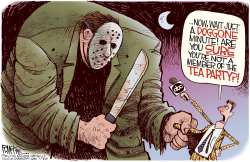 ABC BLAMES THE TEA PARTY by Rick McKee