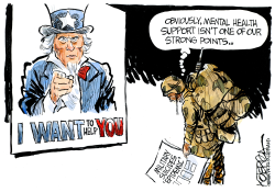MILITARY SUICIDES EPIDEMIC by Jeff Koterba