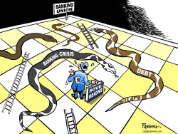 EUROZONE SNAKES, LADDERS by Paresh Nath