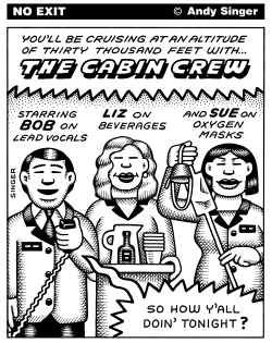 The Cabin Crew by Andy Singer