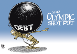 OLYMPIC DEBT TOSS,  by Randy Bish