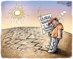 RECORD HEAT AND DROUGHT  by Adam Zyglis