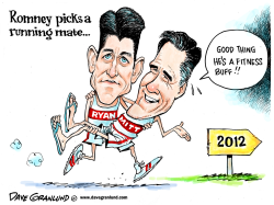 ROMNEY AND RYAN GOP TICKET by Dave Granlund