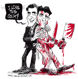 ROMNEY LOVES PAUL RYAN by Daryl Cagle