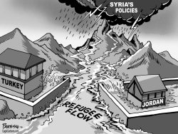 SYRIAN REFUGEE FLOW by Paresh Nath
