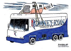 ROMNEY-RYAN CAMPAIGN BUS  by Jimmy Margulies