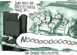 BACK-TO-SCHOOL APOCALYPSE by Pat Bagley