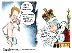 PRINCE HARRY IN VEGAS by Dave Granlund