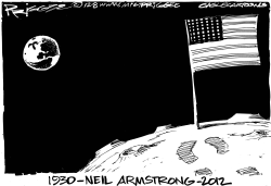 NEIL ARMSTRONG -RIP by Milt Priggee