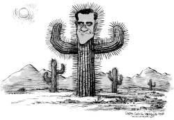 ROMNEY CACTUS by Daryl Cagle