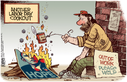LABOR DAY COOKOUT by Rick McKee