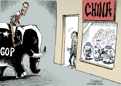 MITT ROMNEY Y CHINA by Patrick Chappatte