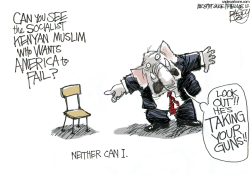 THE EMPTY CHAIR by Pat Bagley