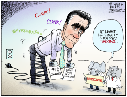 ROMNEY UNPLUGGED  by Christopher Weyant