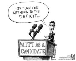 ROMNEY AND THE DEFICIT by Adam Zyglis