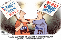 CAN'T WE ALL JUST GET ALONG  by Rick McKee
