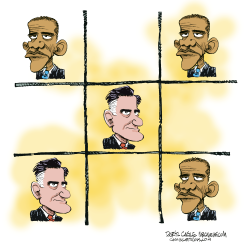 OBAMA IS GOING TO WIN  by Daryl Cagle