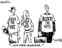 BLOCK THE VOTE by Bill Schorr