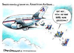 AMERICAN AIRLINES LOOSE SEATS  by Dave Granlund