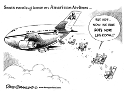 AMERICAN AIRLINES LOOSE SEATS by Dave Granlund