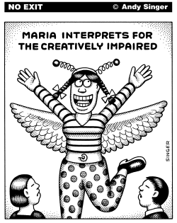 MARIA INTERPRETS by Andy Singer