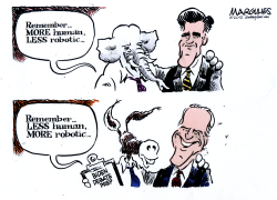 ROMNEY AND BIDEN by Jimmy Margulies