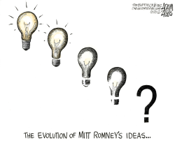 MITT ROMNEY'S IDEAS  by Adam Zyglis